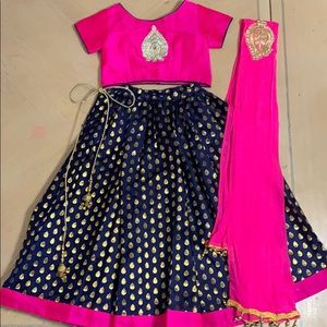 Beautiful Indian wedding outfit for little girls